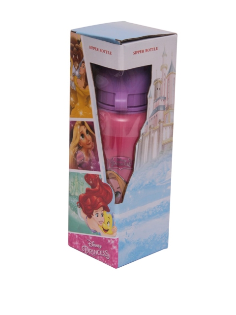

Disney Girls Pink &n Purple Princess Printed Water Bottle 600 ML