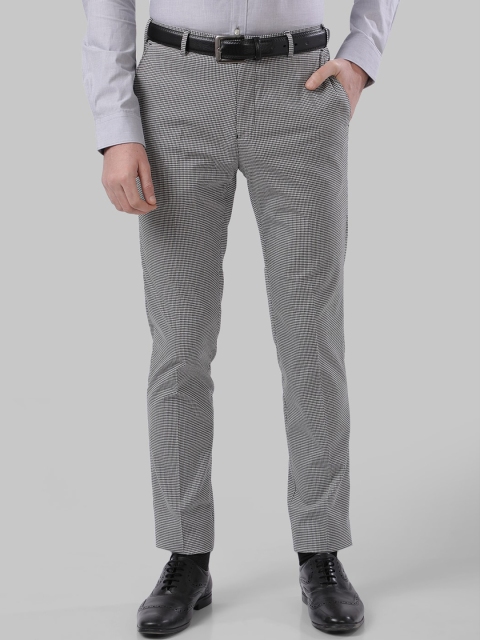 

Next Look Men Grey Checked Formal Trousers