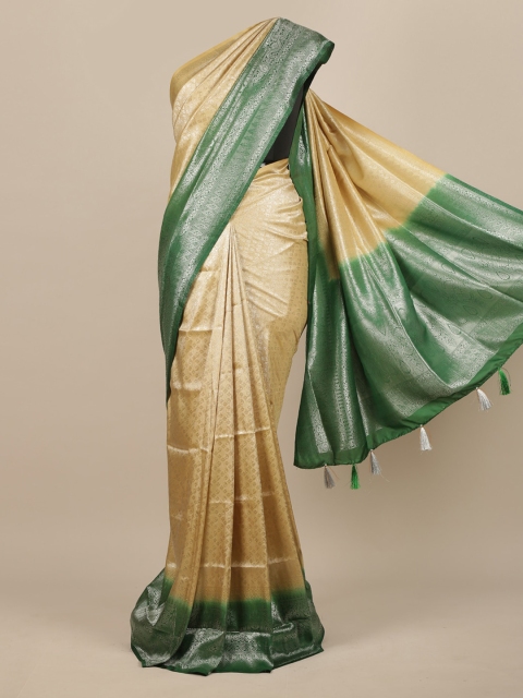 

Pothys Gold-Toned Ethnic Motifs Zari Jute Silk Saree