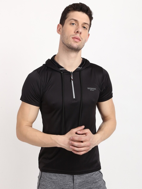 

V2 Value & Variety Men Black Hooded T-shirt
