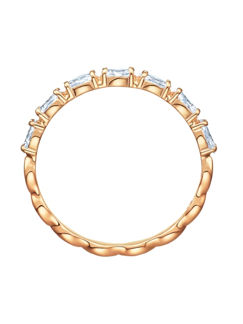 

SWAROVSKI Rose Gold-Plated & White Marquise-Studded VITTORE Finger Ring
