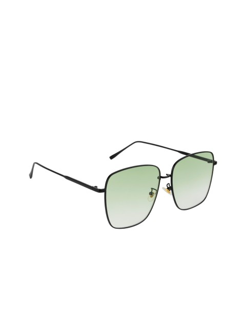 

Ted Smith Unisex Green UV Protected Lens & Black Square Sunglasses TS-BOXXY_GRN