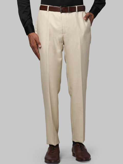 

Next Look Men Beige Formal Trousers
