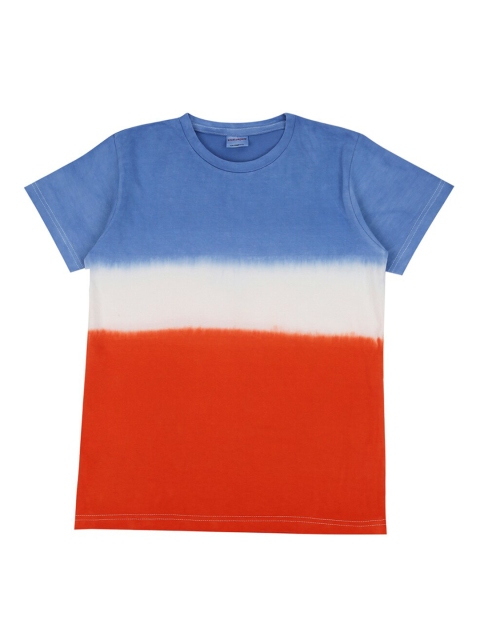

RAINE AND JAINE Boys Red & Blue Tie and Dye T-shirt