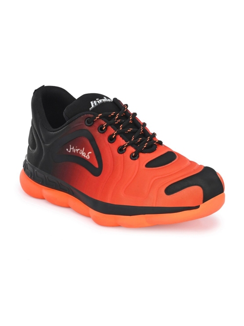 

HIROLAS Men Orange Textile Running Shoes
