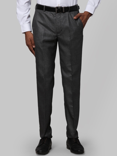 

Next Look Men Grey Slim Fit Formal Trousers