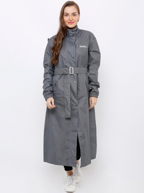 

Zeel Women Grey Solid Full Length Rain Jacket