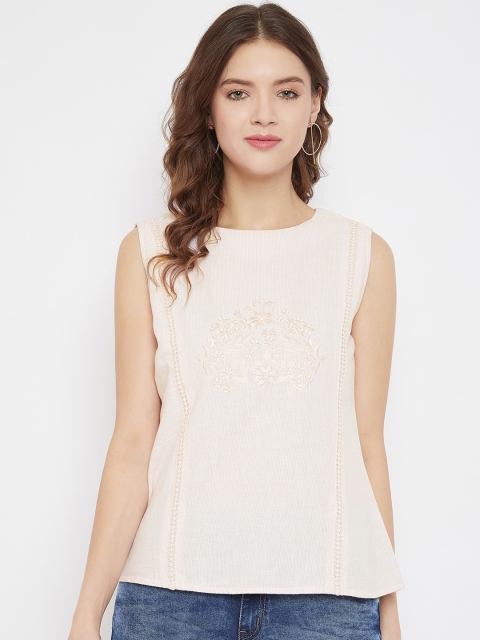 

Madame Pink Embellished Regular Top