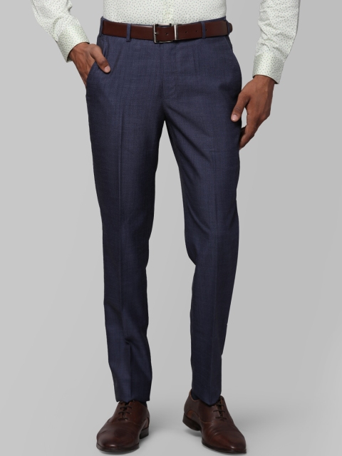 

Next Look Men Blue Slim Fit Formal Trousers