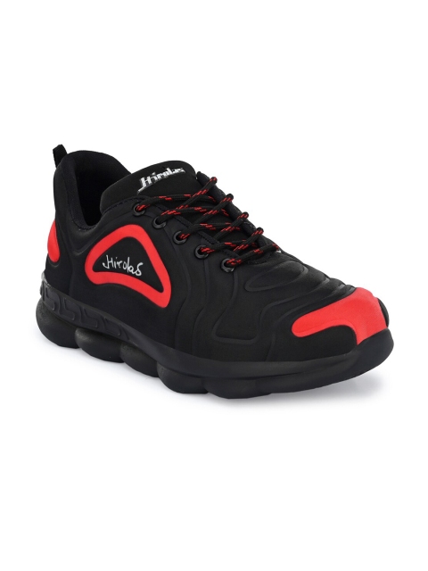 

HIROLAS Men Black Textile Running Shoes