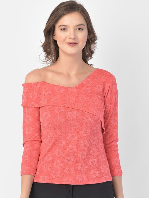 

Eavan Pink One Shoulder Scuba Fitted Top