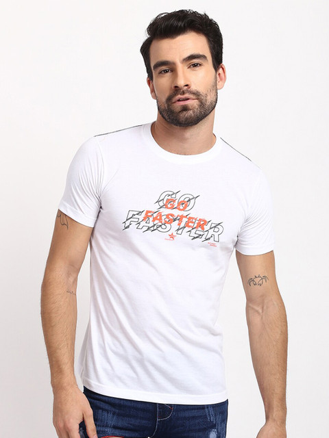 

V2 Value & Variety Men White Typography Printed T-shirt