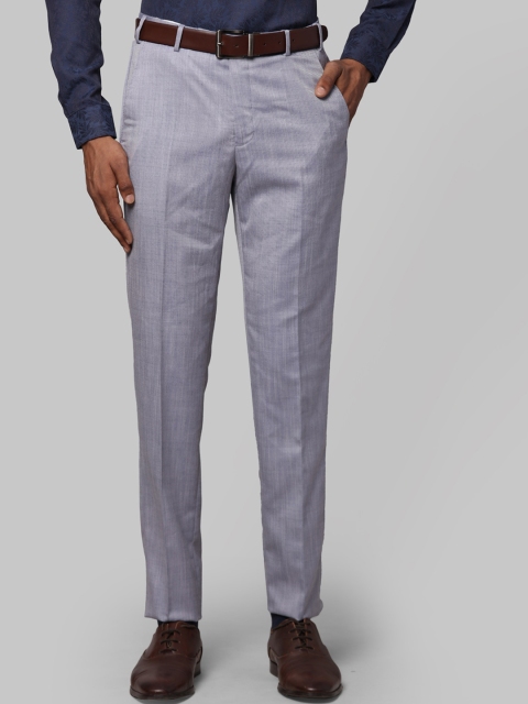 

Next Look Men Blue Slim Fit Formal Trousers