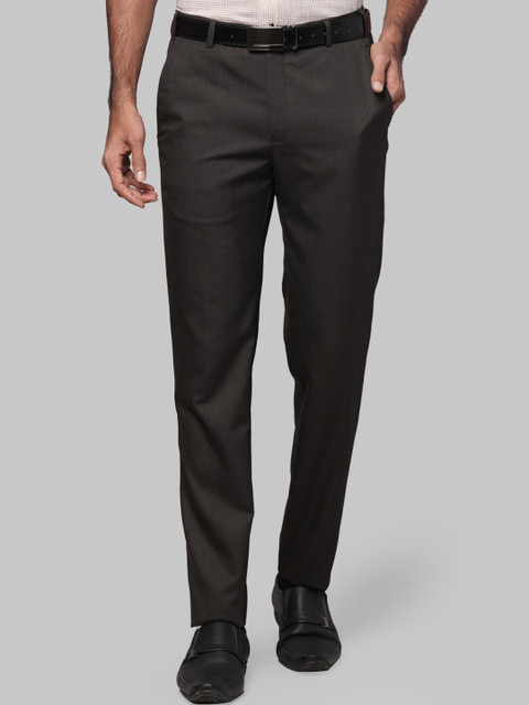 

Next Look Men Brown Slim Fit Formal Trousers