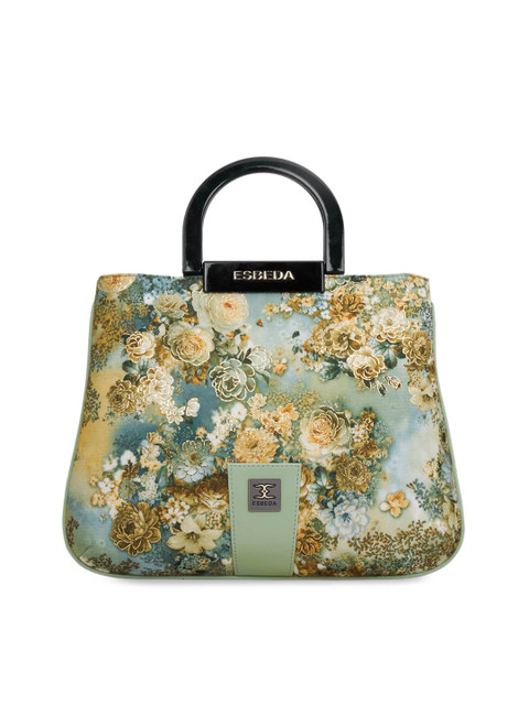 

ESBEDA Green Printed Handheld Bag