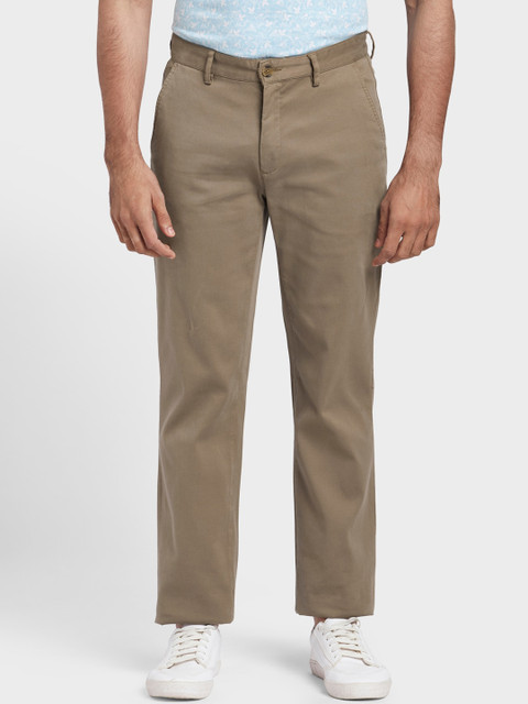 

ColorPlus Men Khaki Tapered Fit Chinos Trousers