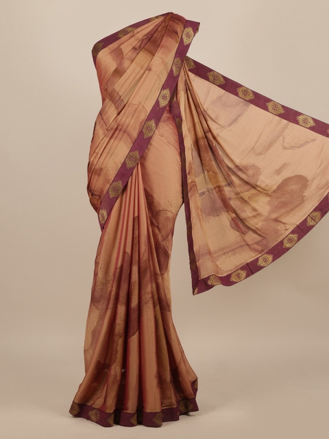 

Pothys Brown Printed Saree