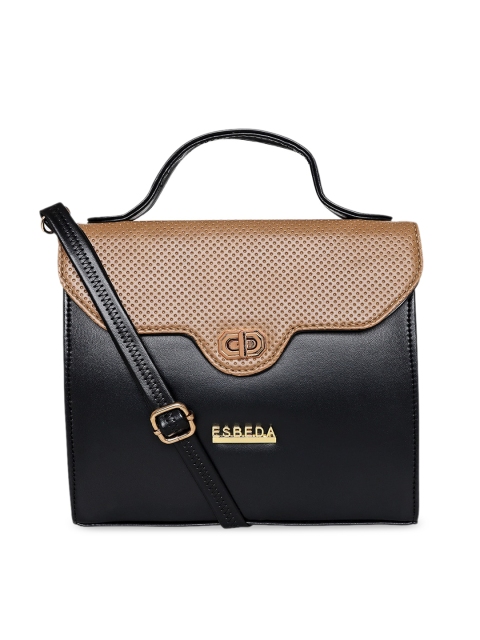 

ESBEDA Black Solid Handheld Bag