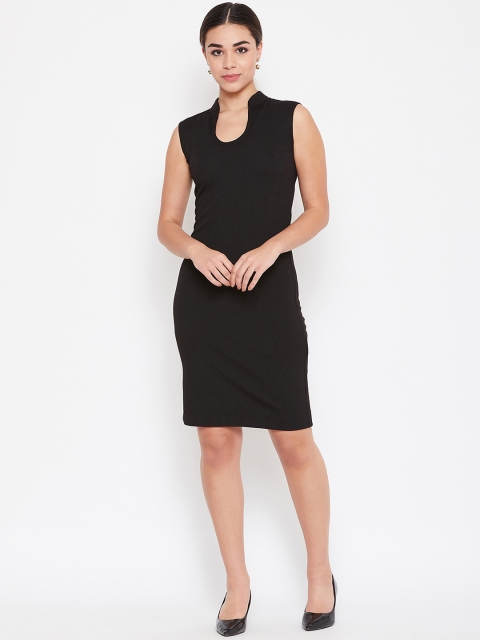 

TULIP 21 Black Solid Bodycon Dress