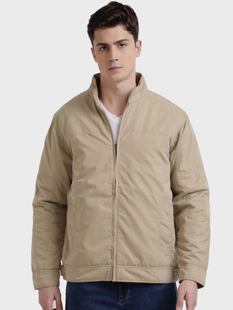 

ColorPlus Men Beige Solid Cotton Padded Jacket