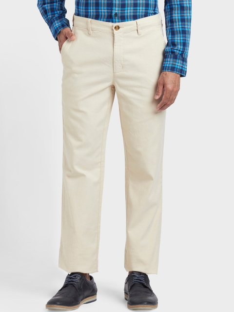 

ColorPlus Men Beige Tapered Fit Regular Trousers