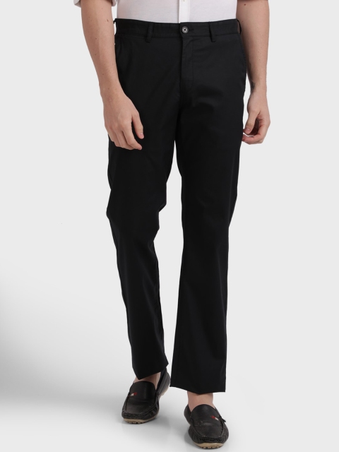 

ColorPlus Men Black Tapered Fit Regular Trousers