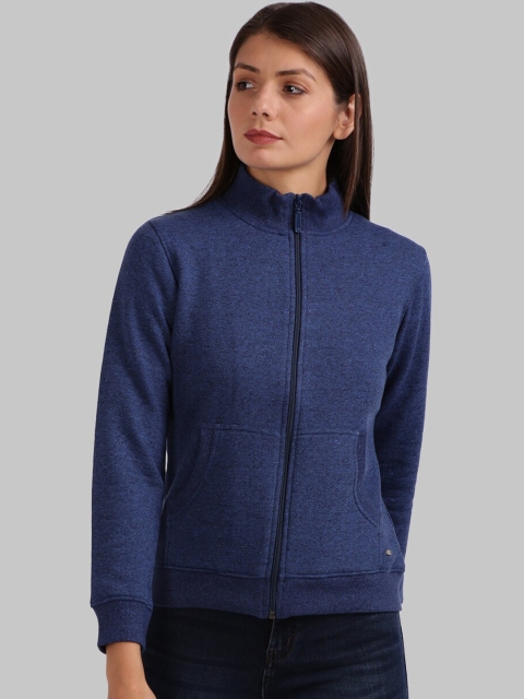 

Parx Women Navy Blue Solid Sweatshirt
