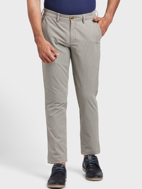 

ColorPlus Men Khaki Regular Trousers