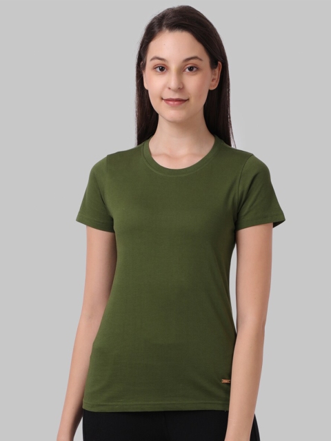 

Park Avenue Woman Women Green 1 NA T-shirt Pockets Tshirts NA
