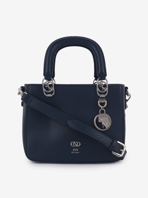 

LYN Blue Solid Handheld Bag
