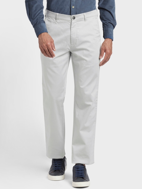 

ColorPlus Men Grey Tapered Fit Regular Trousers