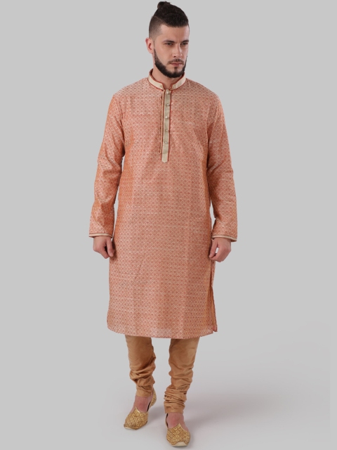 

Ethnix by Raymond Men Maroon Ethnic Motifs Printed Kurta