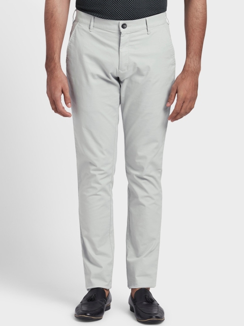 

ColorPlus Men Grey Regular Trousers
