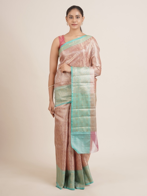 

Pothys Pink Woven Design Tissue Saree