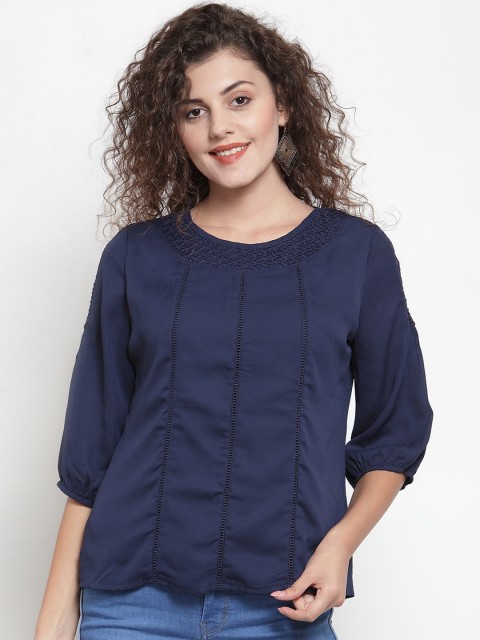 

Global Republic Navy Blue Regular Top