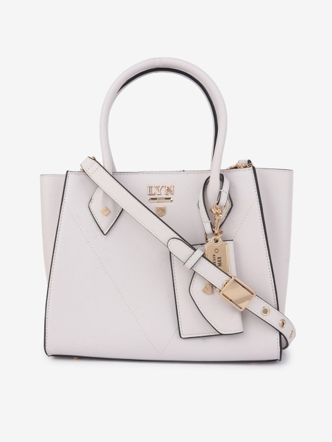 

LYN Grey Colourblocked Handheld Bag