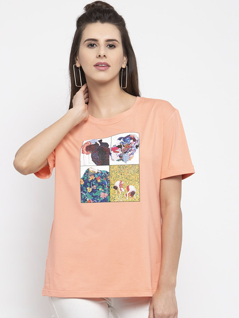 

Global Republic Orange Regular Top