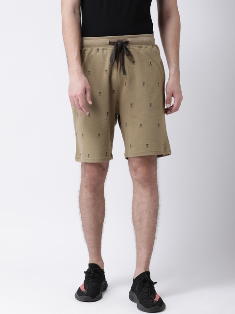 

Club York Men Beige Printed Regular Fit Regular Shorts