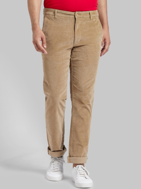 

Parx Men Khaki Slim Fit Regular Trousers