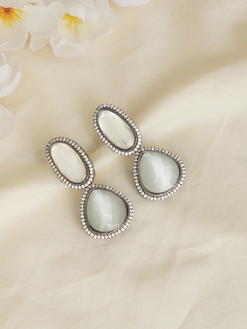 

INDYA Grey Contemporary Drop Earrings