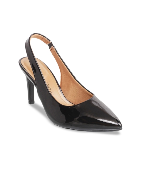 

J.FONTINI Women Black Solid Pumps