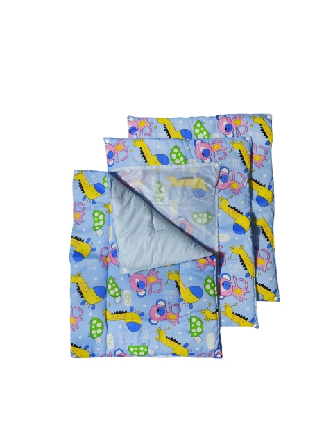 

PINKBUNNY Infants Set Of 4 Blue & Pink Giraffe Printed Mats