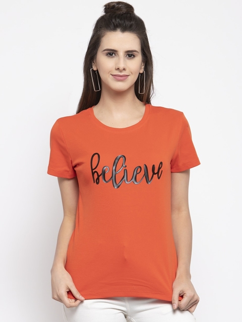 

Global Republic Orange & Black Regular Top
