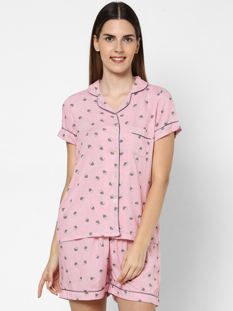 

Sweet Dreams Women Pink Bermuda Set