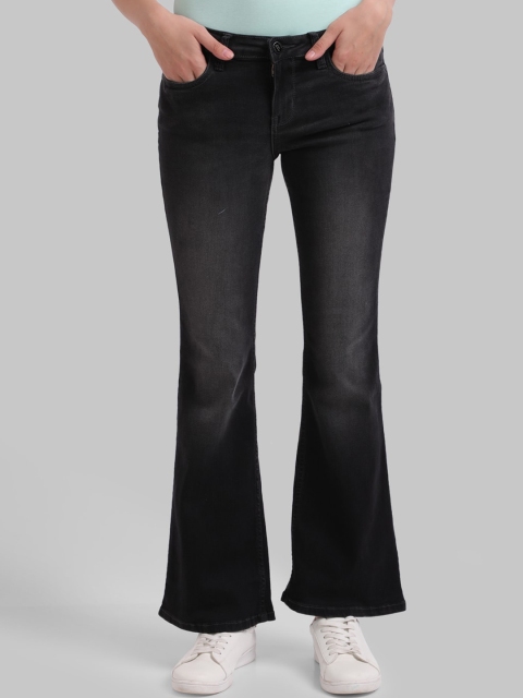 

Parx Women Charcoal Grey & Black Bootcut Clean Look Light Fade Jeans
