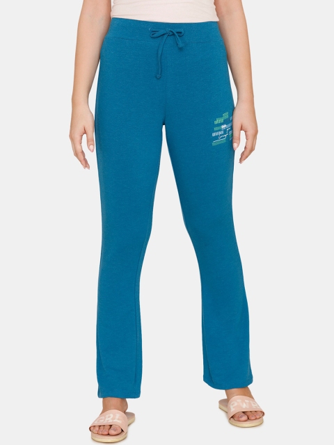 Zivame Women Blue Solid Lounge Pants