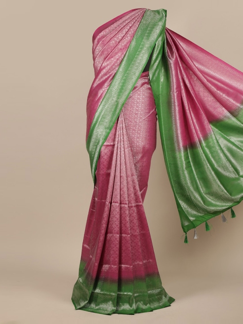 

Pothys Magenta Ethnic Motifs Zari Jute Silk Saree