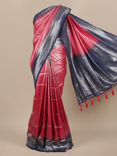 

Pothys Pink Zari Jute Silk Saree NA