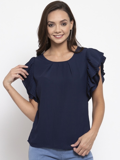 

Global Republic Navy Blue Indigo Regular Top
