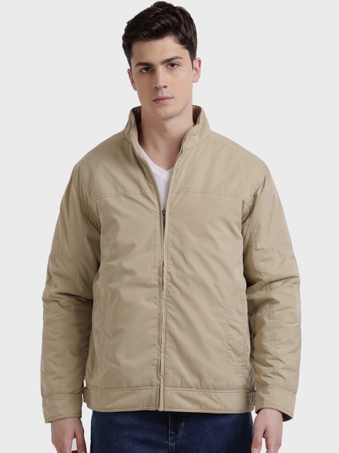 

ColorPlus Men Beige Solid Cotton Padded Jacket